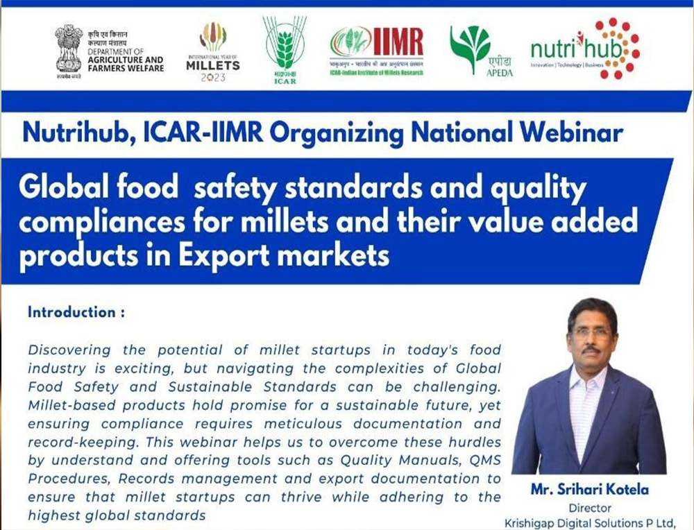 Nutrihub ICAR IIMR Webinar